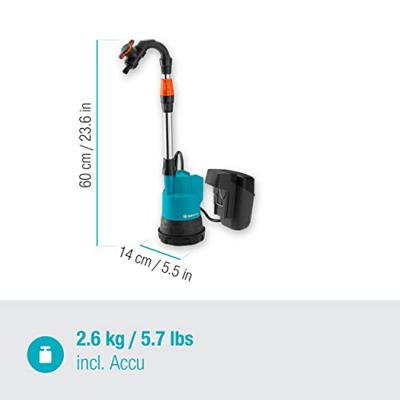 Gardena: Accu Regentonpomp 2000/2 18V P4A set
