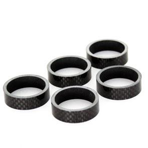 Hzb spacers 28.6 mm 1-1/8 inch oversized 5 mm carbon 5 stuks 6500031
