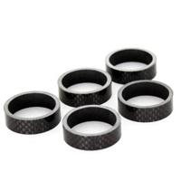 Hzb spacers 28.6 mm 1-1/8 inch oversized 5 mm carbon 5 stuks 6500031 - thumbnail