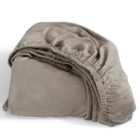 Cinderella Dubbel Jersey Topper Hoeslaken Taupe-Lits-jumeaux (180x200/210 cm) - thumbnail