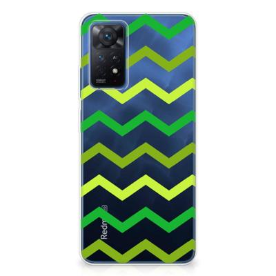 Xiaomi Redmi Note 11 Pro 5G | TPU bumper | Zigzag Groen
