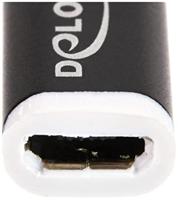 Delock 65678 USB 2.0 Adapter Micro-B female naar USB Type-C 2.0 male zwart - thumbnail