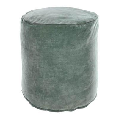 Kave Home Poef 'Brunetta' Velvet, kleur Turquoise