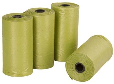 Hondenpoepzakjes groen 4x20st biologisch afbreekbaar