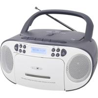 Reflexion CD-Player Radio/CD-speler DAB+, DAB, VHF (FM) AUX, CD, Cassette, USB Wit, Grijs - thumbnail