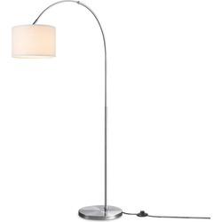 Home sweet home duke vloerlamp mat staal incl. lampenkap wit Home sweet home duke vloerlamp mat staal incl. lampenkap wit