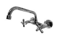 Keukenkraan Best Design Liberty Wandkraan Boven Uitloop Chroom - thumbnail