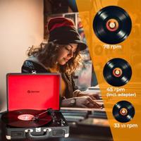 Denver VPL-120 USB-platenspeler Zwart - thumbnail