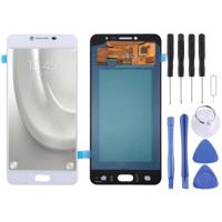 OLED-materiaal LCD-scherm en digitizer volledige assemblage voor Galaxy C7 (wit) - thumbnail