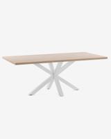 Kave Home Eettafel 'Argo' wit / hout, 180 x 100cm - thumbnail