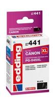 Edding Inktcartridge vervangt Canon PG-545 XL Compatibel Zwart EDD-441 18-441 - thumbnail