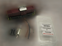 micromotor NF001G motor ombouwset voor Fleischmann V100 BR211 BR212 - thumbnail