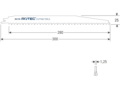 Rotec Reciprozagen | RC170 | S1242KHM | 2 Stuks - 525.0170 Rotec Reciprozagen | RC170 | S1242KHM | 2 Stuks - 525.0170
