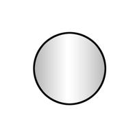 Best Design Badkamerspiegel Goslar Nero 60x60 cm Rond Mat Zwart - thumbnail