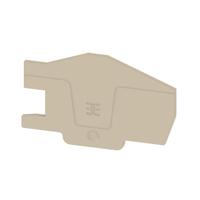 Weidmüller 2668810000 Afsluitplaat Beige 20 stuk(s) - thumbnail