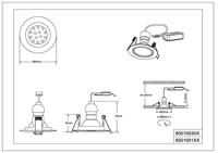 Trio Ronde inbouwspotJura GU10 8,3cm chroom - 650100106 - thumbnail