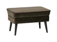 WOOOD Hocker 'Rocco' Velvet, kleur Warm Groen - thumbnail