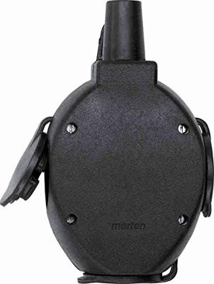 Schneider Electric 179851 3-voudige koppeling Rubber 230 V Zwart IP44