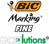 Viltstift Bic 1445 ecolutions rond fijn zwart | 12 stuks - thumbnail