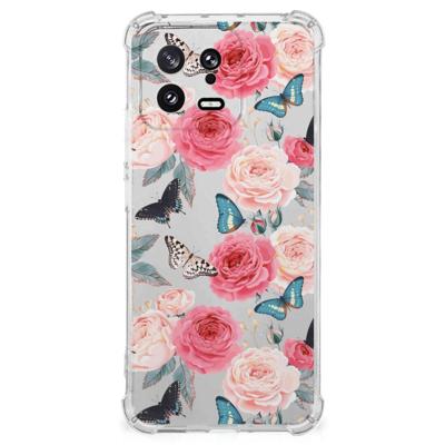 Xiaomi 13 Case Butterfly Roses Xiaomi 13 Case Butterfly Roses