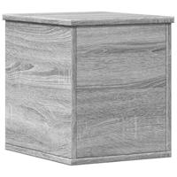 Opbergbox 30x35x35 cm bewerkt hout grijs sonoma eikenkleurig - thumbnail