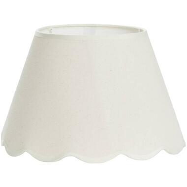 Lampenkap Florine - off-white katoen - 19xØ30 cm