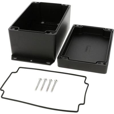 Hammond Electronics 1550Z117FBK Universele behuizing 160 x 100 x 81 Aluminium spuitgietwerk Zwart 1 stuk(s)