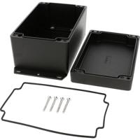 Hammond Electronics 1550Z117FBK Universele behuizing 160 x 100 x 81 Aluminium spuitgietwerk Zwart 1 stuk(s) - thumbnail