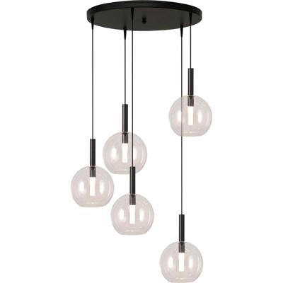 Masterlight 5L vide hanglampLido Ball met Ø 17cm helder glas - 2862-05-00-50-5-1
