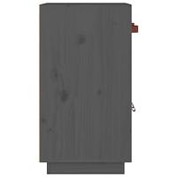 Dressoir 65,5x40x75 cm massief grenenhout grijs - thumbnail