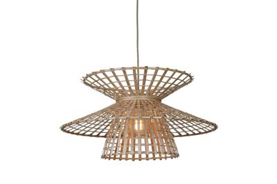 GOOD&MOJO Hanglamp 'Machu Picchu' Bamboe, 57cm, kleur Naturel GOOD&MOJO Hanglamp 'Machu Picchu' Bamboe, 57cm, kleur Naturel