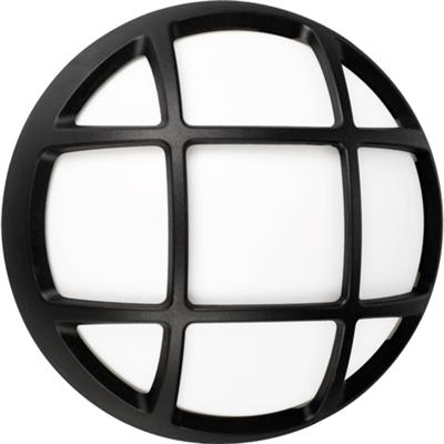 LED Plafondlamp - Badkamerlamp - Aigi Parna - Opbouw Rond - 4W - Natuurlijk Wit 4000K - Mat Zwart - Kunststof