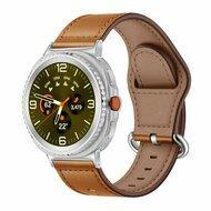 Classic leren band - Bruin - Samsung Galaxy Watch 8 Classic - 46mm - thumbnail