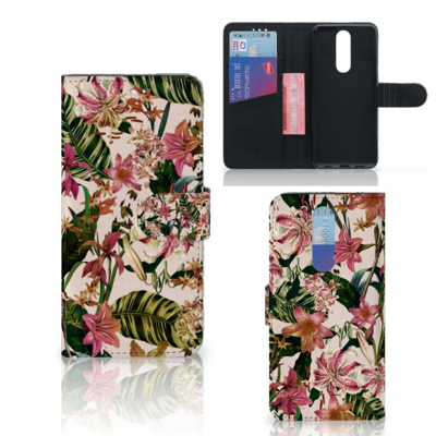 Alcatel 3 (2019) Hoesje Flowers Alcatel 3 (2019) Hoesje Flowers