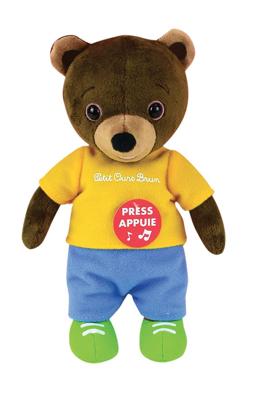 Peluche musicale MARRONE PICCOLO ORSO - 22 cm