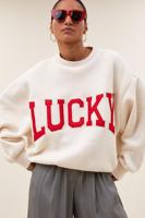 By-Bar Sweater bibi lucky patchwork | oyster melee - thumbnail