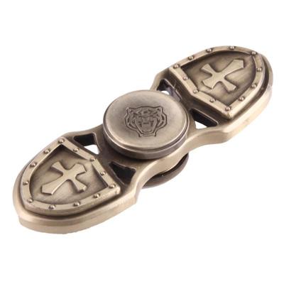 KASFLY Retro Fidget Spinner Speeltje tegen stress en angst voor kinderen en volwassenen, 3.5 Minuten Rotatie Tijd, Zink legering met kleine keramische