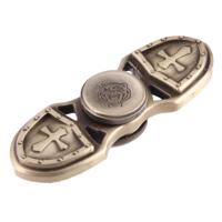 KASFLY Retro Fidget Spinner Speeltje tegen stress en angst voor kinderen en volwassenen, 3.5 Minuten Rotatie Tijd, Zink legering met kleine keramische - thumbnail