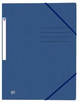 Elastomap oxford top file+ a4 donker blauw | 10 stuks - thumbnail