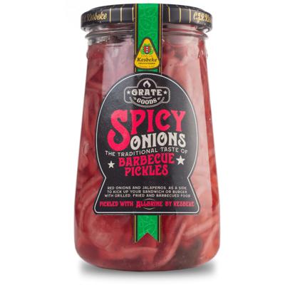 Grate goods Spicy onions barbecue pickles 370 ml