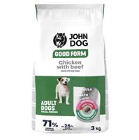 JOHN DOG Good Form Small breeds Chicken with beef - droog hondenvoer - 3kg - thumbnail