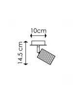 Light Depot - LED opbouwspot Wood - zwart - Outlet - thumbnail