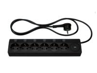 TRONIC Stekkerdoos (Zwart) - thumbnail