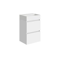 Fonteinkast Wiesbaden Mini 45 cm Glans Wit Met Wastafel Glans Wit - thumbnail