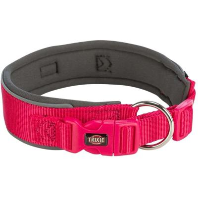 TRIXIE PREMIUM HALSBAND HOND EXTRA BREED FUCHSIA / GRAFIET GRIJS 46-55X5 CM TRIXIE PREMIUM HALSBAND HOND EXTRA BREED FUCHSIA / GRAFIET GRIJS 46-55X5 CM