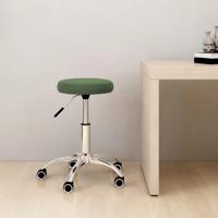 Kantoorstoel draaibaar fluweel donkergroen - thumbnail