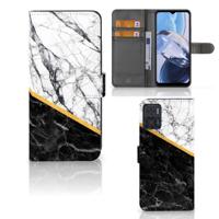 Motorola Moto E22 | E22i | Bookcase | Marmer Wit Zwart - Origineel Cadeau Man - thumbnail