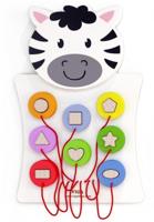 VIGA activiteitenboard, zebra, afm 36x55x3,5 cm, 1 stuk - thumbnail