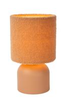 Lucide WOOLLY - Tafellamp - Ø 16 cm - 1xE14 - Okergeel - thumbnail