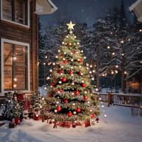 VidaXL Kerstboomverlichting met 180 led&apos;s net 180 cm - thumbnail